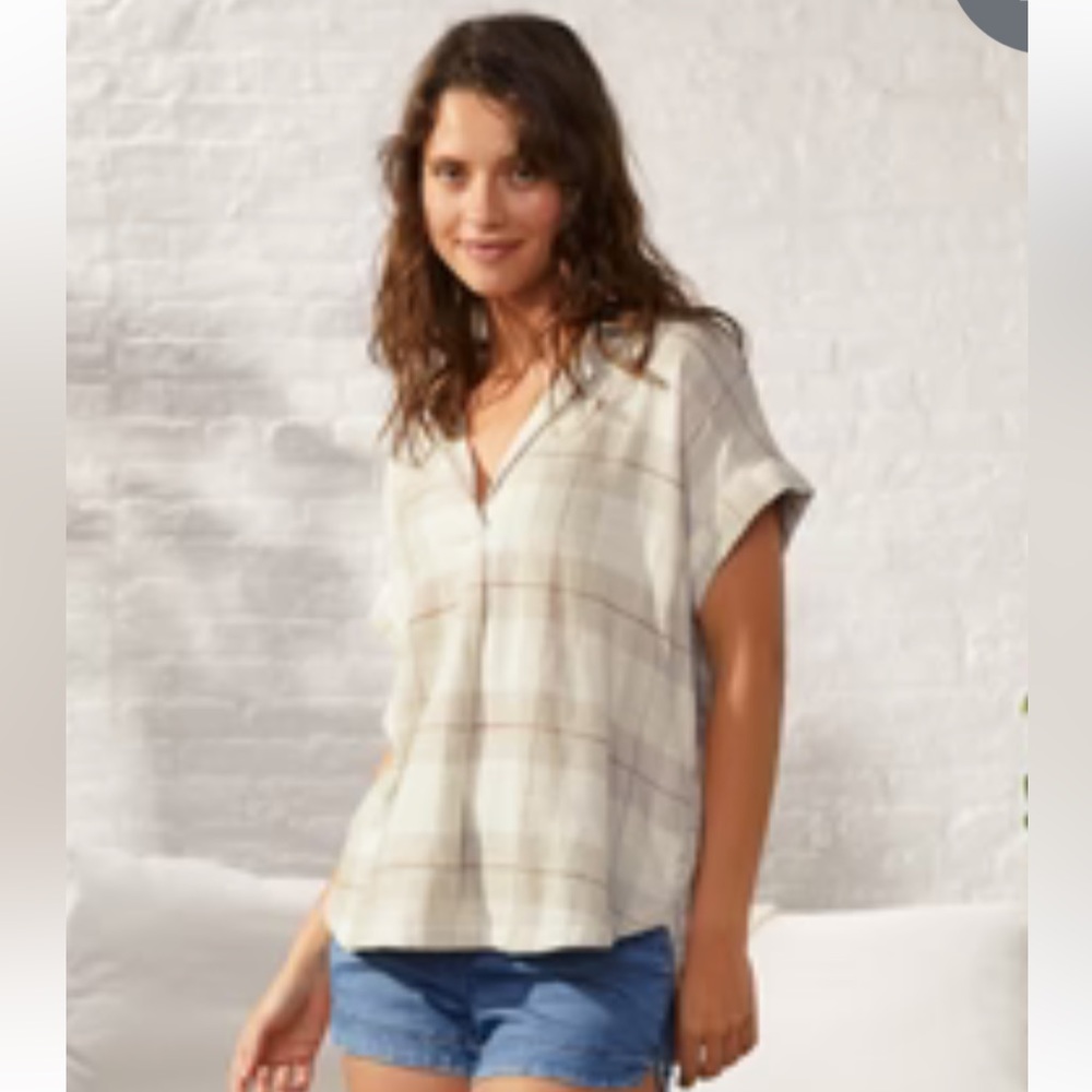 Upwest Short-Sleeve Flannel Pullover - Westport Plaid / L